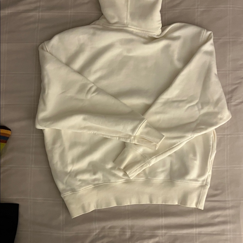 Esprit White Hoodie with Red/Pink Logo WITH POCKETS - Picture 3 of 4